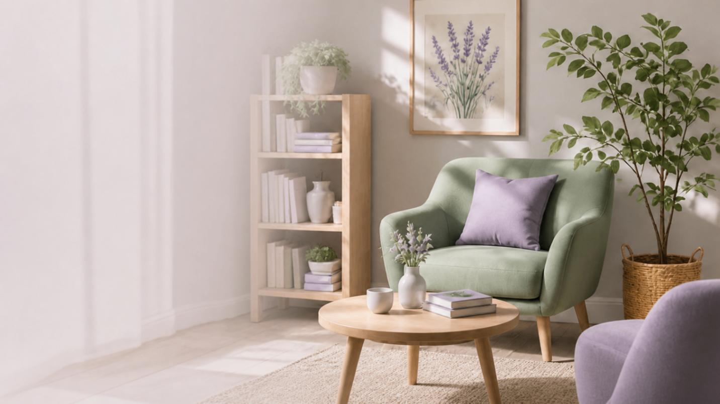 A calm counselling conversation between two people